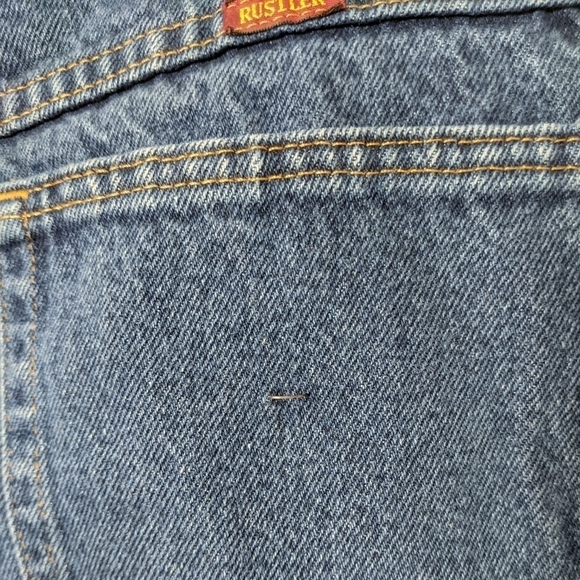 New Classic Fit 100% Cotton Medium Wash Men's Jeans from Rustler Size 34x29 - Picture 7 of 7